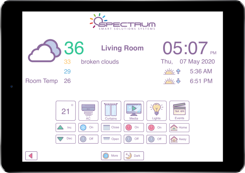 room touch screen