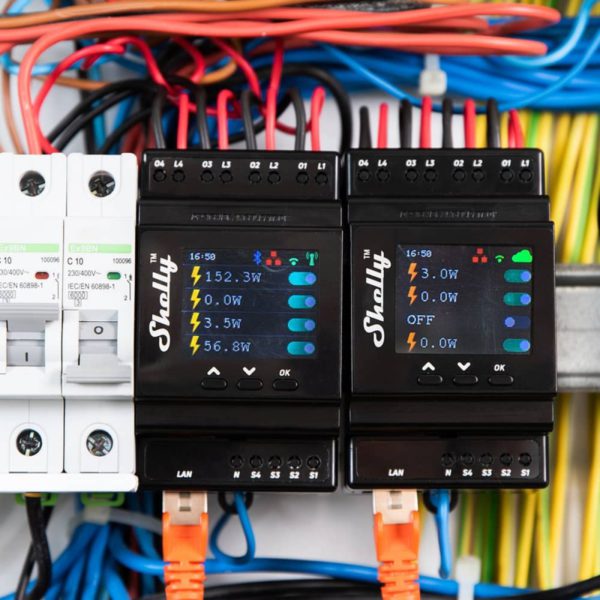 Shelly Pro 4PM - 4 channels DIN rail relay switch - Image 2